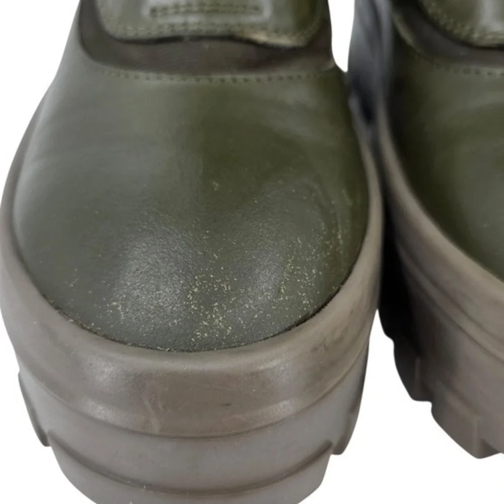 Mackage Womens 40 HERO-W Shearling Lined‎ Winter Boots in Army Green